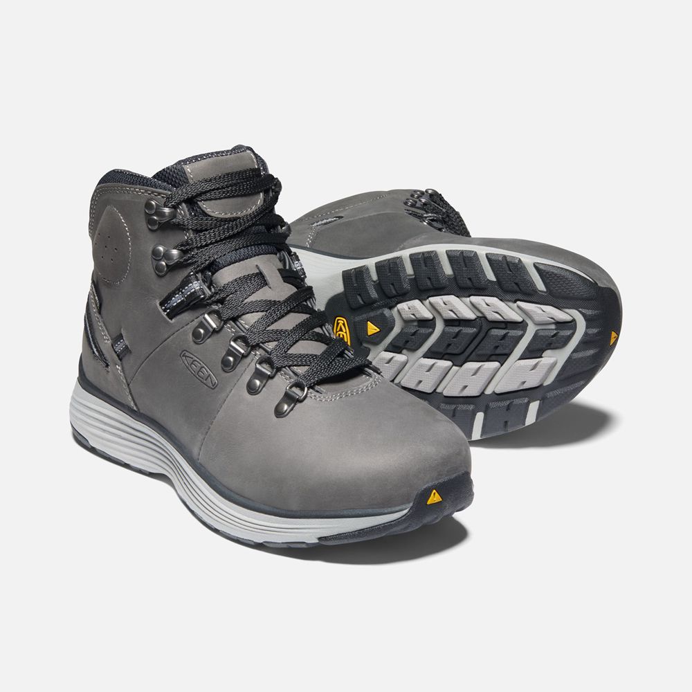 Keen Laarzen Heren Grijs - Manchester 6\" Wp (Aluminum Toe) - 83065-BMNJ